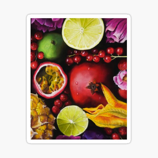 Rote Früchte Sticker