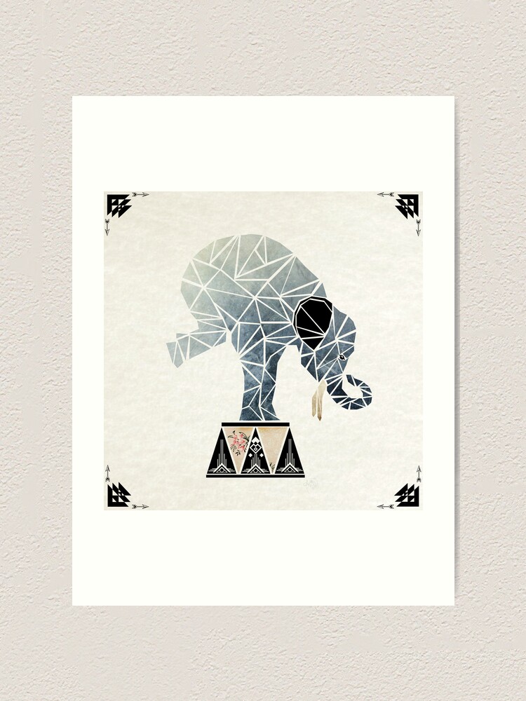 Thumbnail 1 of 3, Art Print, elephant circus designed and sold by Manoou.