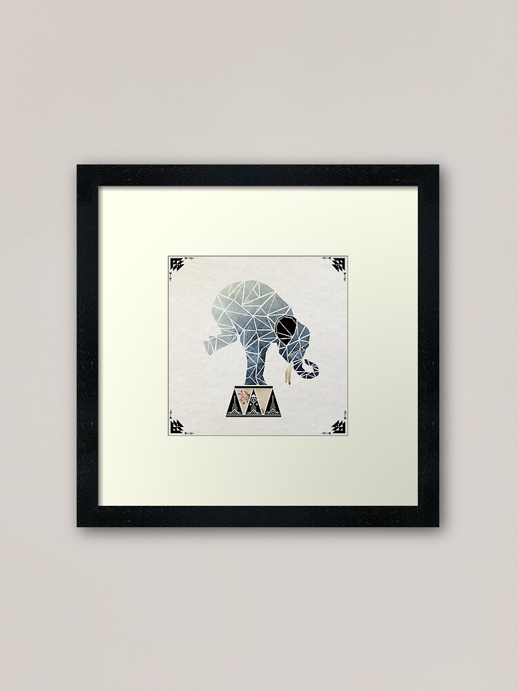 Thumbnail 1 of 7, Framed Art Print, elephant circus designed and sold by Manoou.