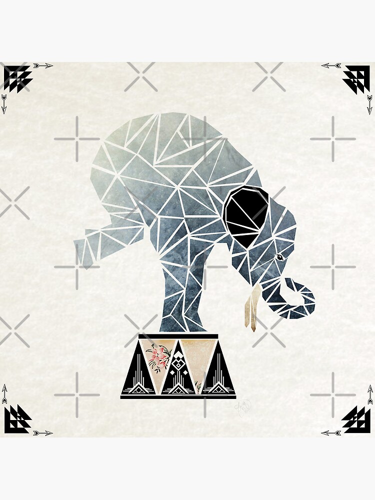Thumbnail 3 of 3, Art Print, elephant circus designed and sold by Manoou.