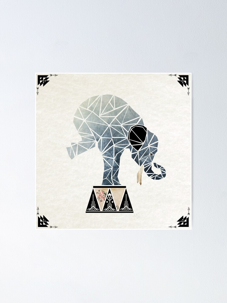 Thumbnail 1 of 3, Poster, elephant circus designed and sold by Manoou.