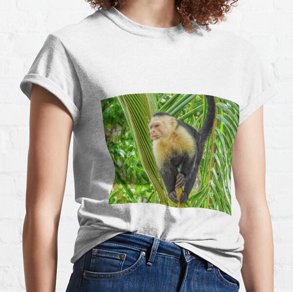 White faced monkey in a tree Classic T-Shirt