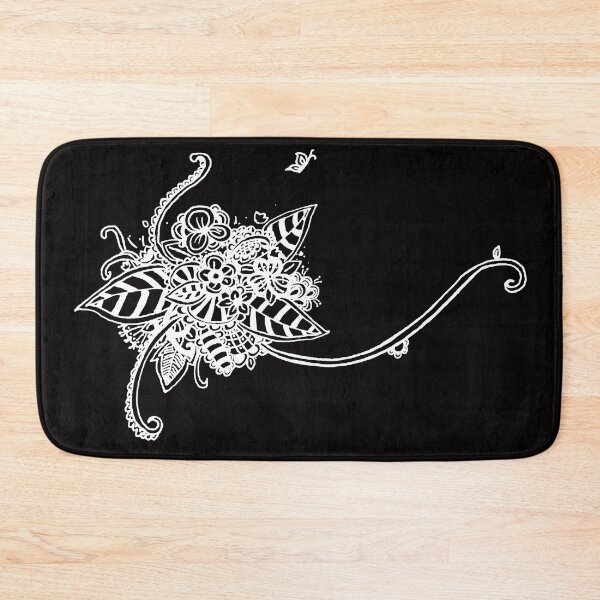 Item preview, Summer Flower - Black (Zentangle/ Doodle/ Mandala) designed and sold by CreativityRoams.