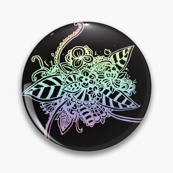 Item preview, Summer Flower - Pastel Rainbow (Zentangle/ Doodle/ Mandala) designed and sold by CreativityRoams.