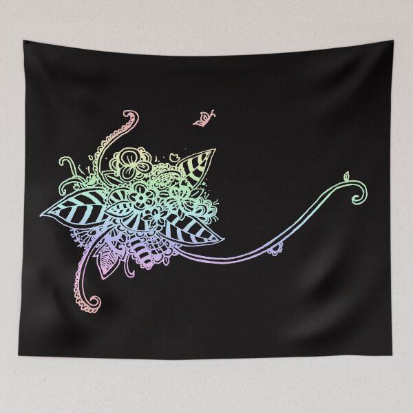 Item preview, Summer Flower - Pastel Rainbow (Zentangle/ Doodle/ Mandala) designed and sold by CreativityRoams.