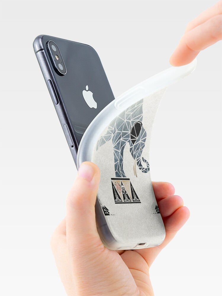 Thumbnail 4 of 5, iPhone Case, elephant circus designed and sold by Manoou.