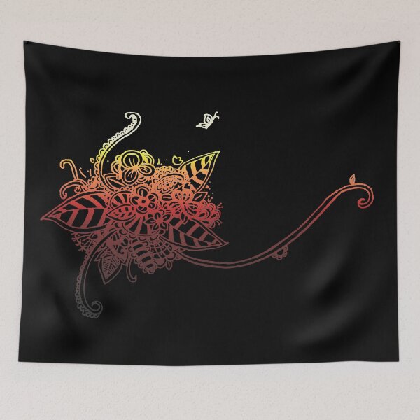 Item preview, Summer Flower - Sunset (Zentangle/ Doodle/ Mandala) designed and sold by CreativityRoams.