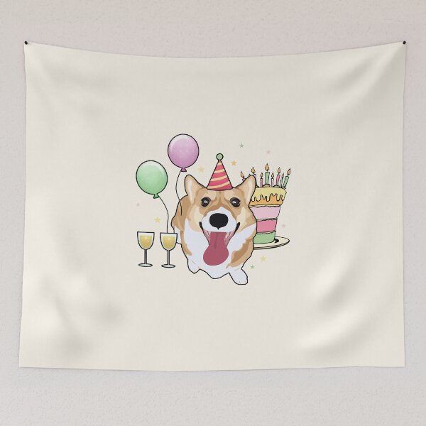 Item preview, Happy Corgi - Birthday designed and sold by MaplewoodMerch.