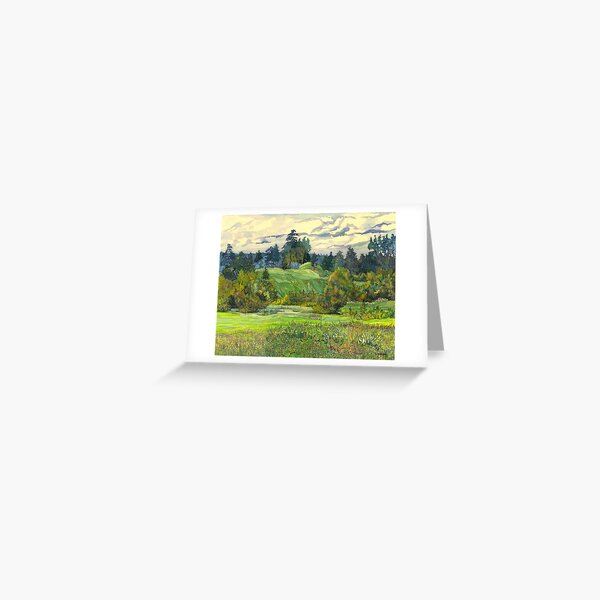 Pines painting watercolor Greeting Card