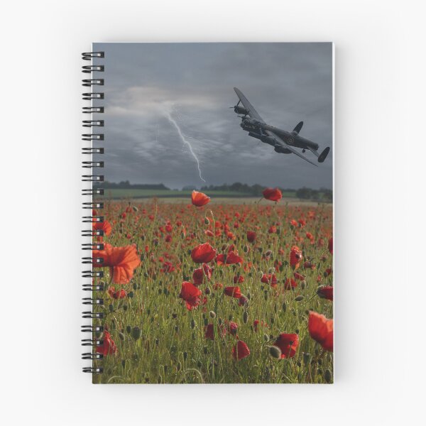 Item preview, Lancaster Bomber Over A Poppy Field designed and sold by rawshutterbug.