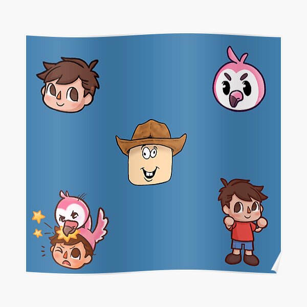 Flamingo Roblox Posters Redbubble - flamingo roblox admin trolling big dog