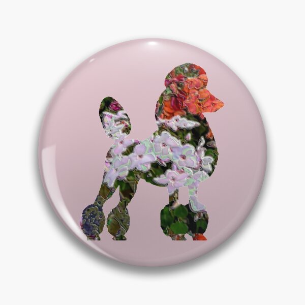 Item preview, Poodle in Begonia petals designed and sold by ThePoodleandCo.