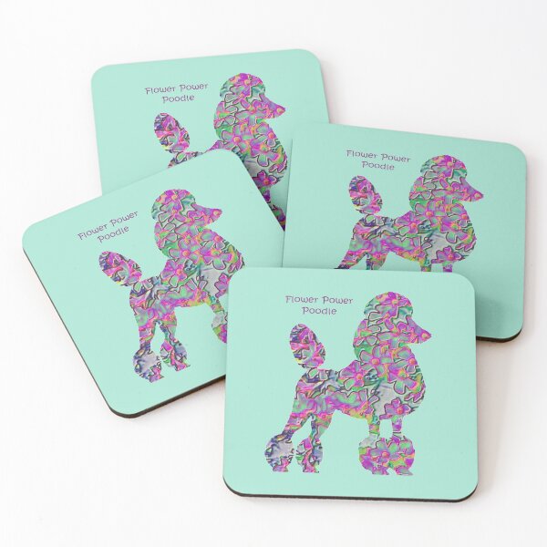 Item preview, Flower Power Poodle designed and sold by ThePoodleandCo.