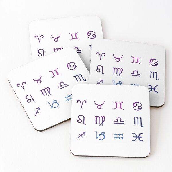 Item preview, Galaxy Astrology Zodiac Symbols Sticker Pack designed and sold by artsydoodles.