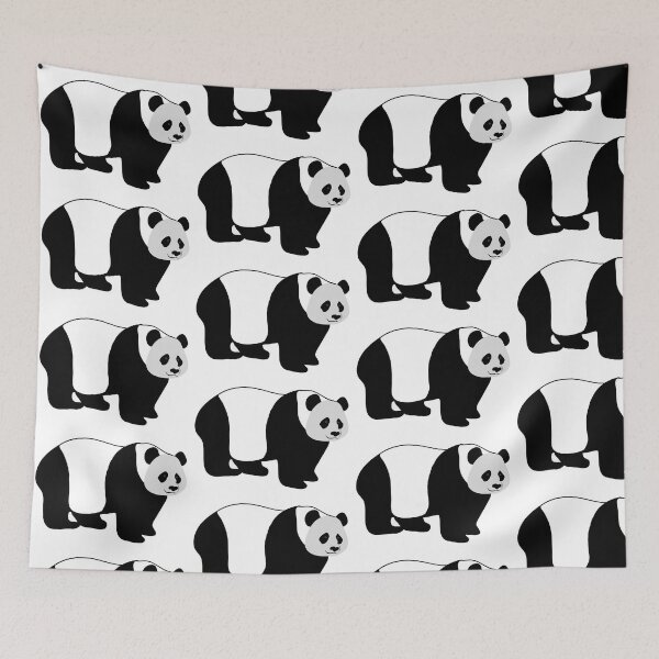 Item preview, cute black and white panda designed and sold by Beardeddragon13.
