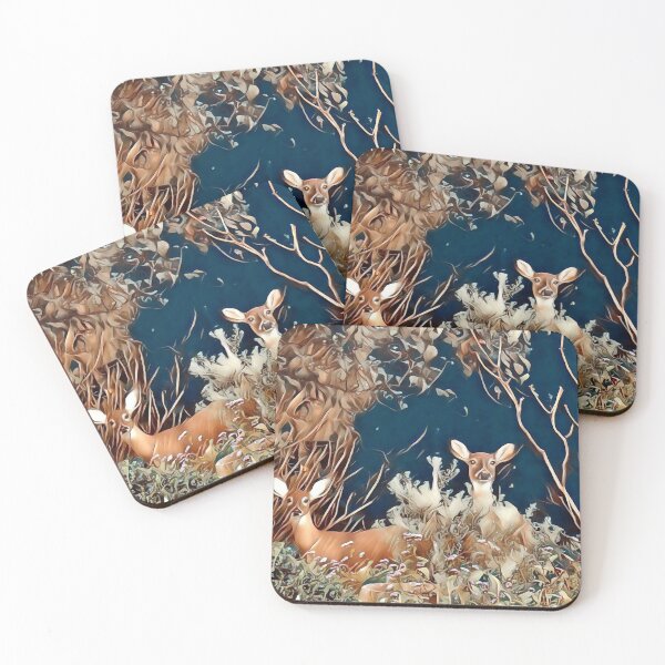 Woodland Friends Coasters (Set of 4)
