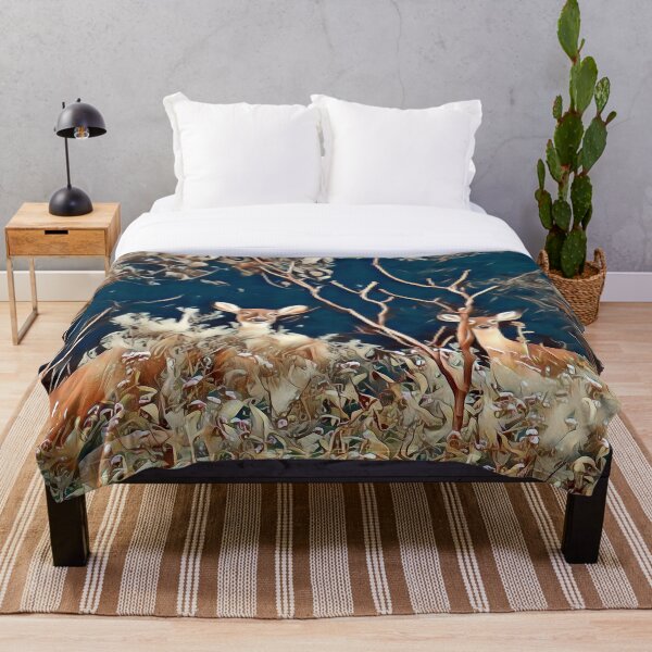 Woodland Friends Throw Blanket