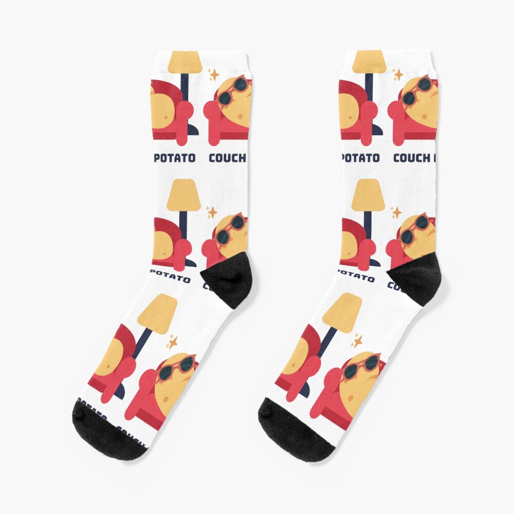 "Couch potato" Socks for Sale by ishaiyer Redbubble