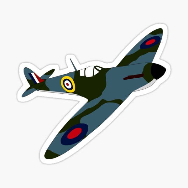 Vista previa del artículo con la obra «Spitfire pasa volando», diseñado y vendido por Tomato-Eins.