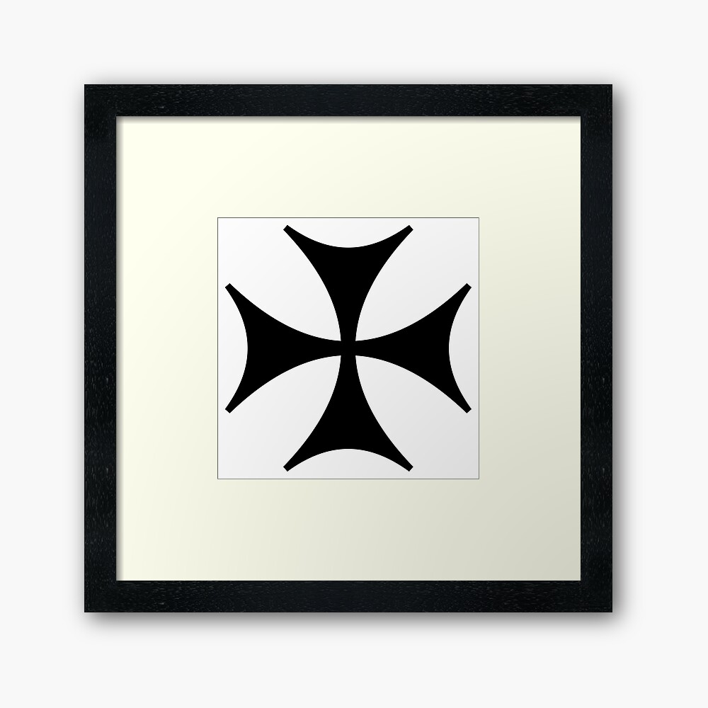 Bolnisi cross, Maltese cross, fp,840x830,black,off_white,box20,s,f8f8f8-pad