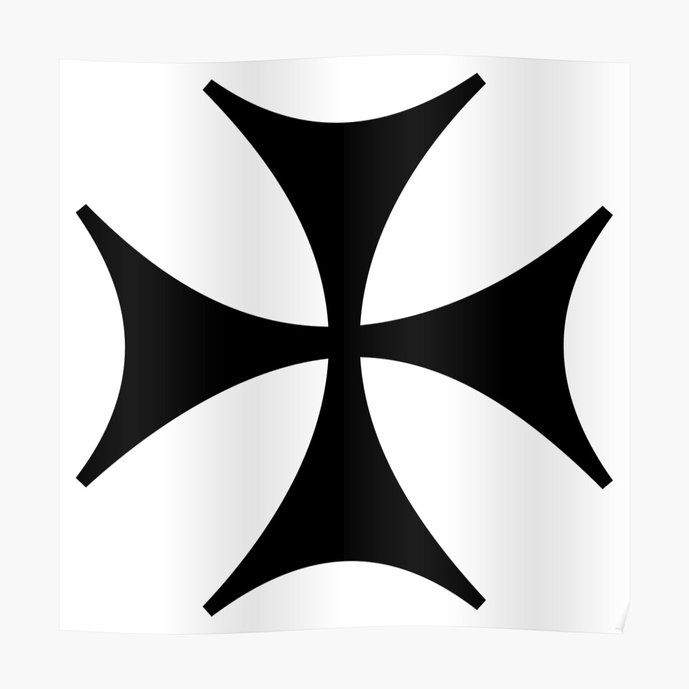 Bolnisi cross, Maltese cross, poster,840x830,f8f8f8-pad