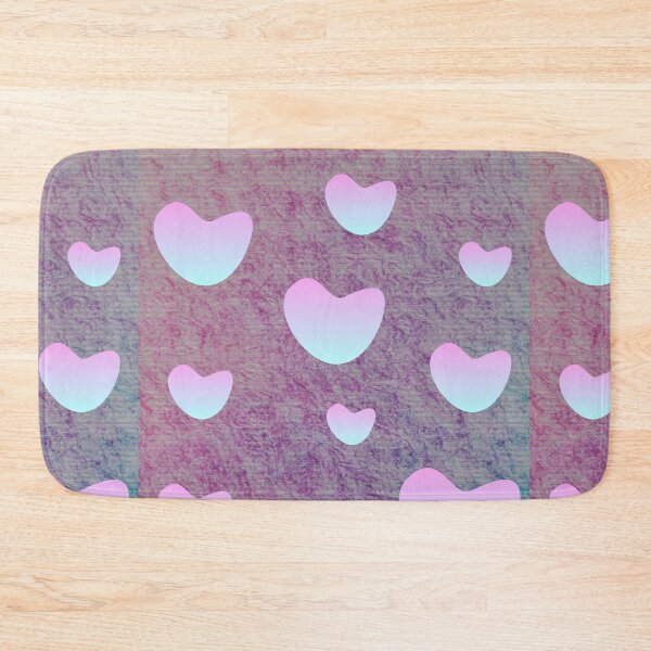 Item preview, 2 colour hearts on purple backround pattern designed and sold by Delicarte.