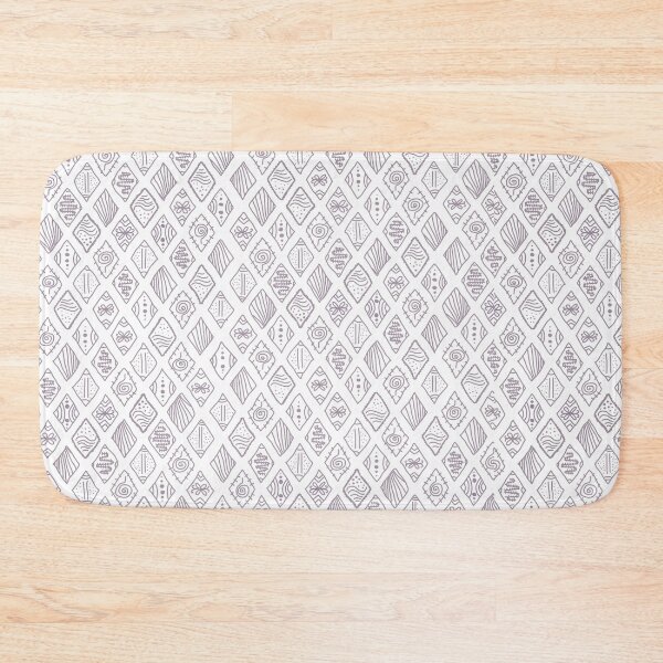 Item preview, White Purple Modern Batik designed and sold by Lwahniarts.