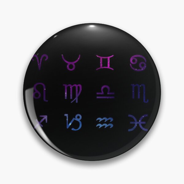 Item preview, Galaxy Astrology Zodiac Symbols Sticker Pack Black designed and sold by artsydoodles.