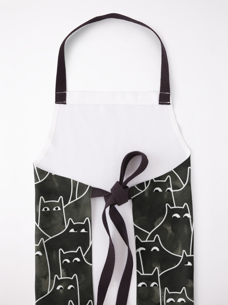Alternate view of Suspicious Cats Apron