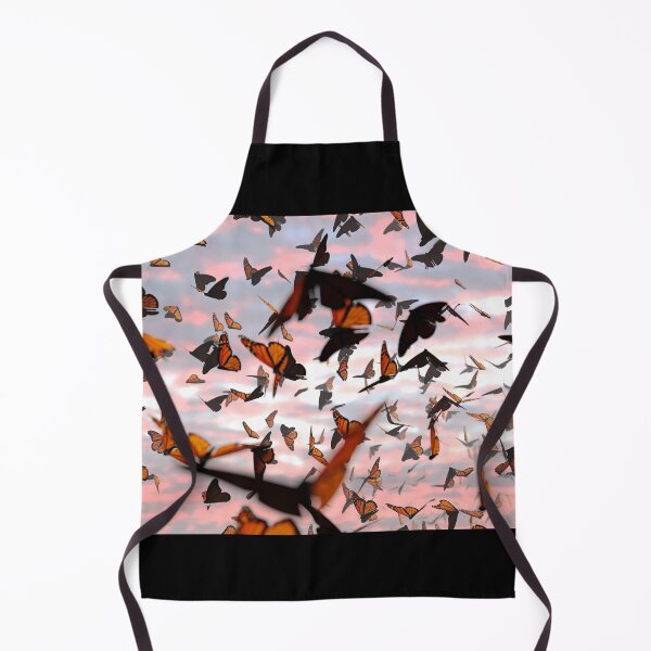 Item preview, swarm of monarch butterflies, Danaus plexippus group during sunset designed and sold by DottedYeti.