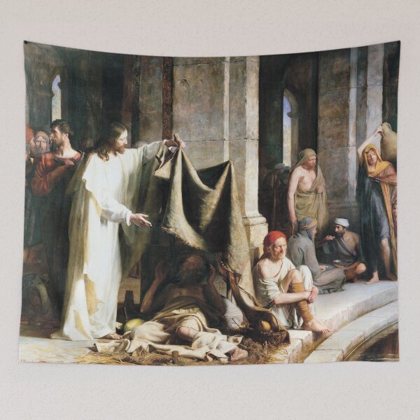 Item preview, Christ Healing The Sick At The Pool Of Bethesda designed and sold by BritishYank.