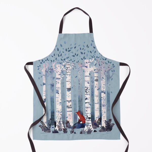 The Birches (in Blue) Apron