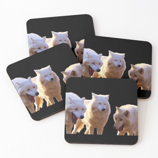 Item preview, Laughing wolves meme designed and sold by HangLooseDraft.