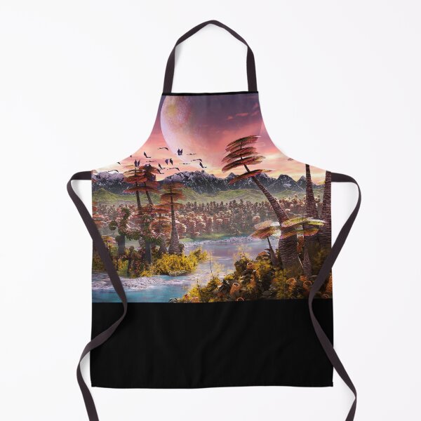 Item preview, alien planet landscape, beautiful forest the surface of an exoplanet designed and sold by DottedYeti.