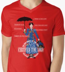 Mary Poppins is a Time Lord Men's V-Neck T-Shirt