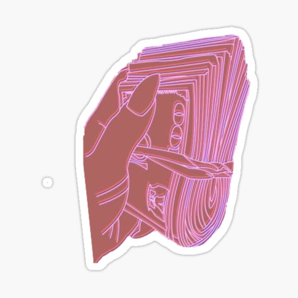 Pink Money Stickers for Sale