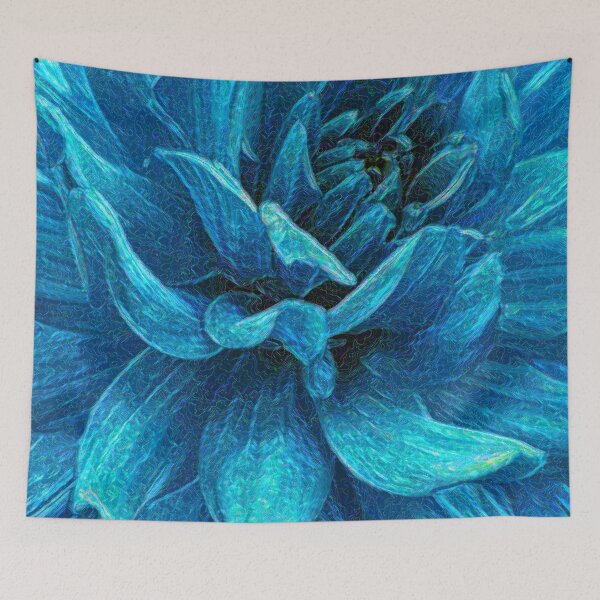 Item preview, Big blue flower designed and sold by beamorello.