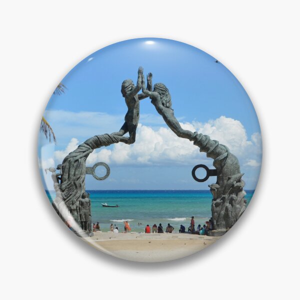 Item preview, Playa del Carmen Cancun Statue Beach Scene designed and sold by HotHibiscus.
