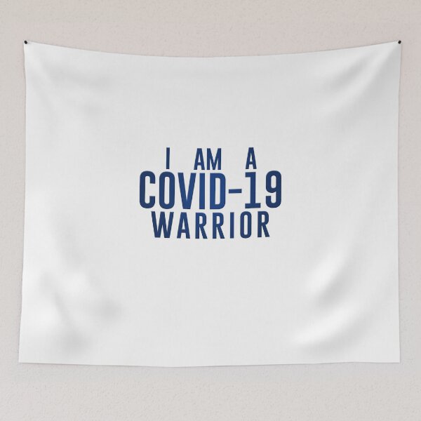 Item preview, I am a corona warrior blue designed and sold by bhavyaarts.