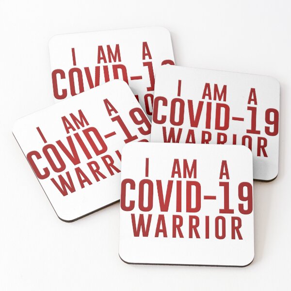 Item preview, Copy of I am a COVID-19 warrior red designed and sold by bhavyaarts.