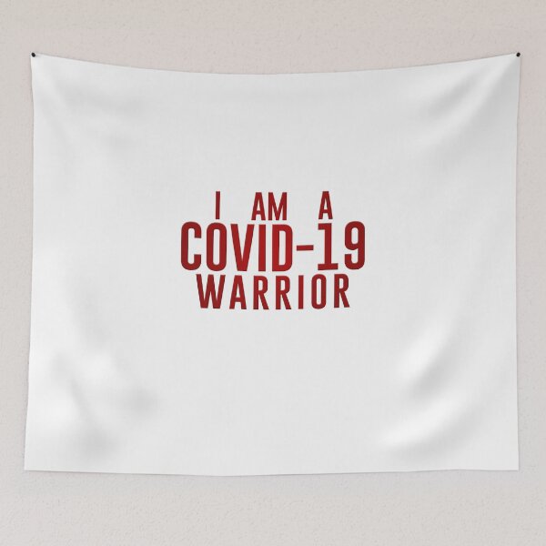Item preview, Copy of I am a COVID-19 warrior red designed and sold by bhavyaarts.