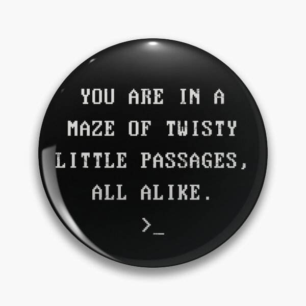 Item preview, ADVENTURE GAME LITTLE PASSAGES MAZE TEXT designed and sold by Madjack Tees Kiwi SuperStore.