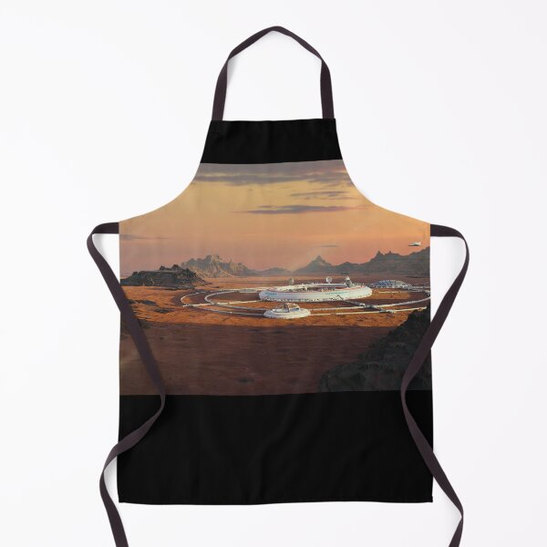 Item preview, colony on Mars, first martian city in desert landscape on the red planet designed and sold by DottedYeti.