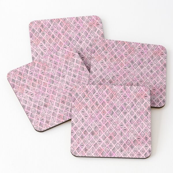 Item preview, Black Pink Modern Batik designed and sold by Lwahniarts.