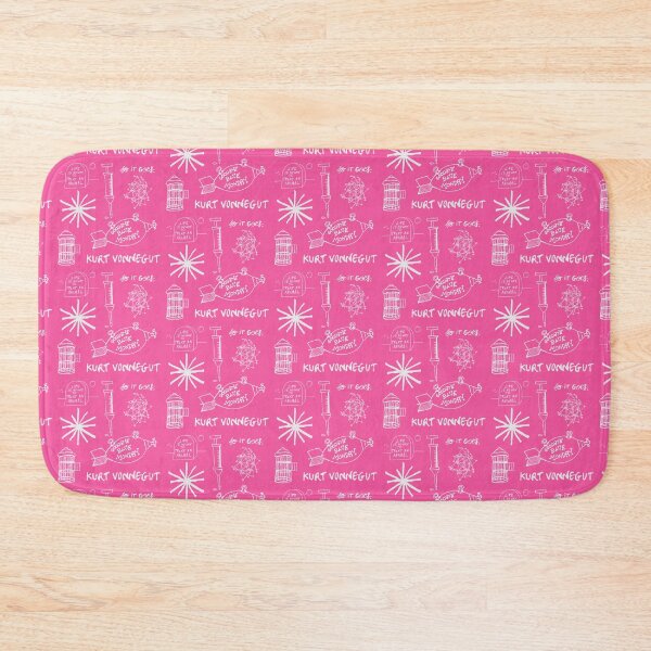 Item preview, Ode to Vonnegut -- Pattern -- White/Fuchsia designed and sold by BananaSpaghetti.