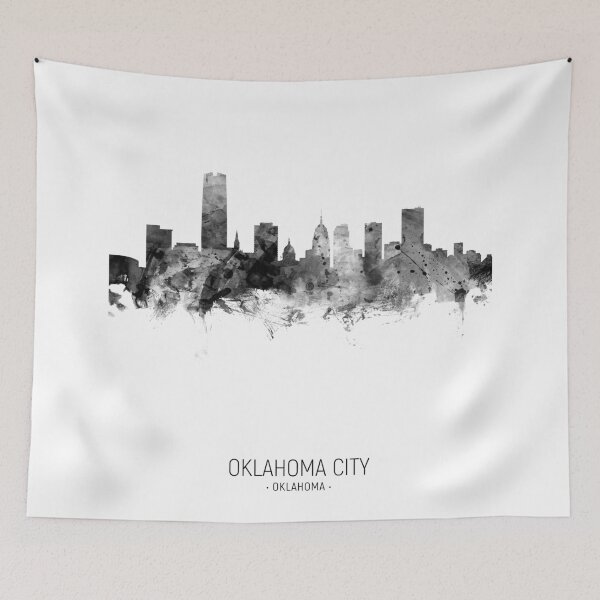 Aperçu de l'œuvre Oklahoma City Skyline créée et vendue par ArtPrints.