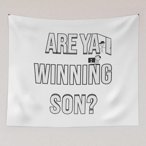 Item preview, Are ya winning son? Meme Typography Design designed and sold by Giacob.