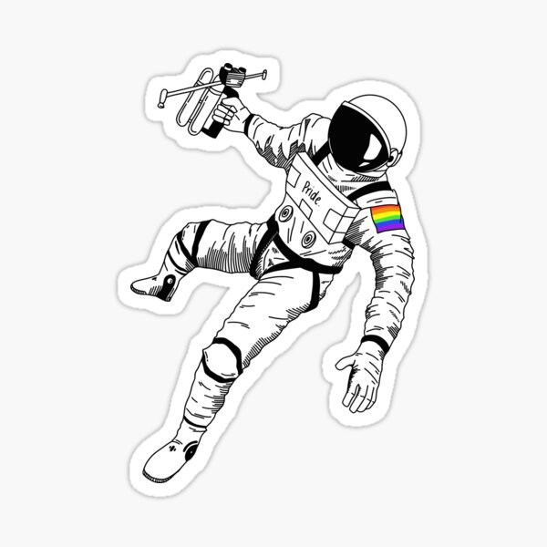 Item preview, Subtle Gay Pride Astronaut LGBTQ+ designed and sold by illuniz.