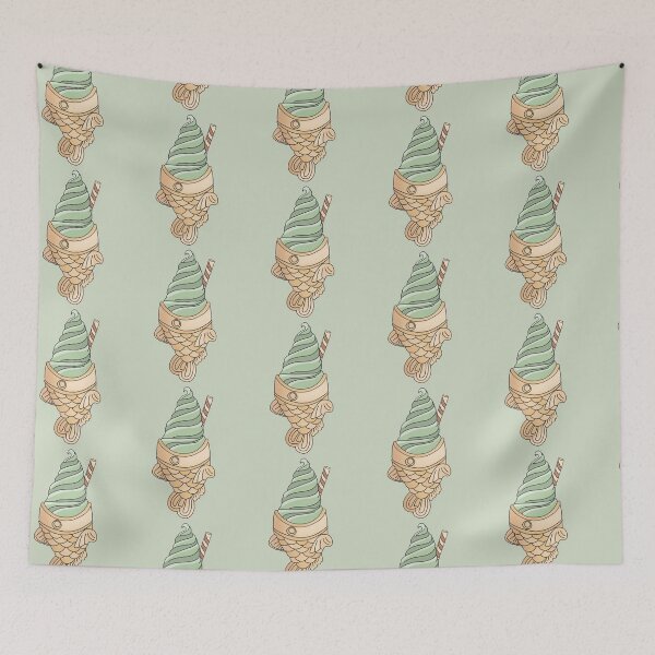 Item preview, Matcha Filled Taiyaki  designed and sold by PeachPantone.