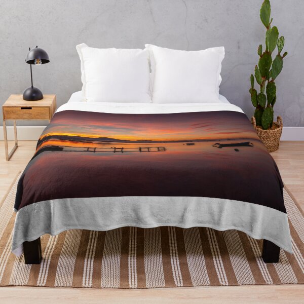 Item preview, Small Pier at Sunrise designed and sold by PollensaWallArt.